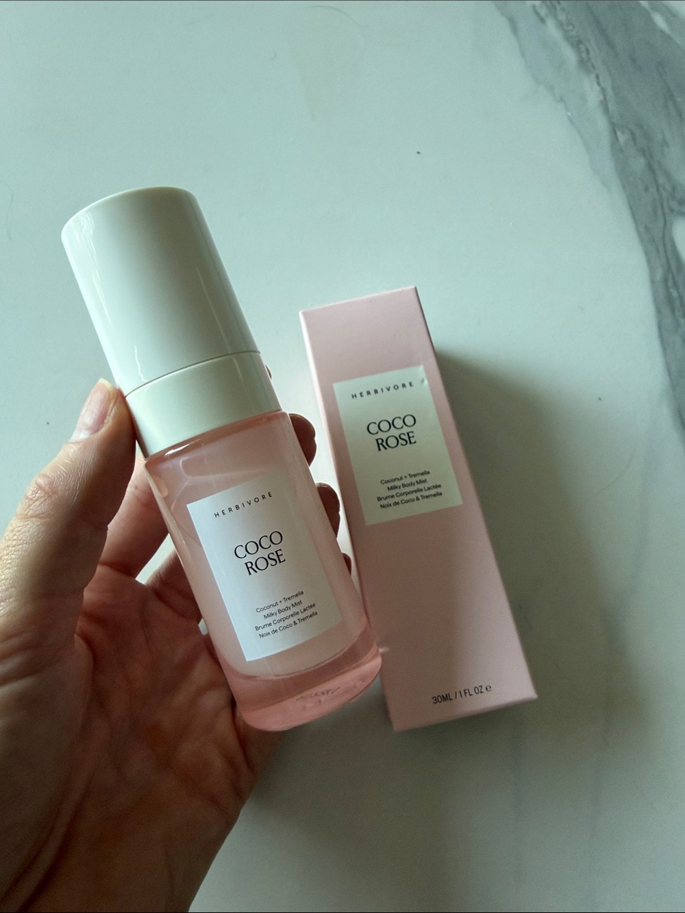 Herbivore Coco Rose Milky Body Mist Coconut + Tremella Moisturizer 30 / 1 FL OZ